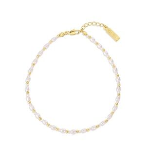 Set & Stones Elegant Pearl Anklet
